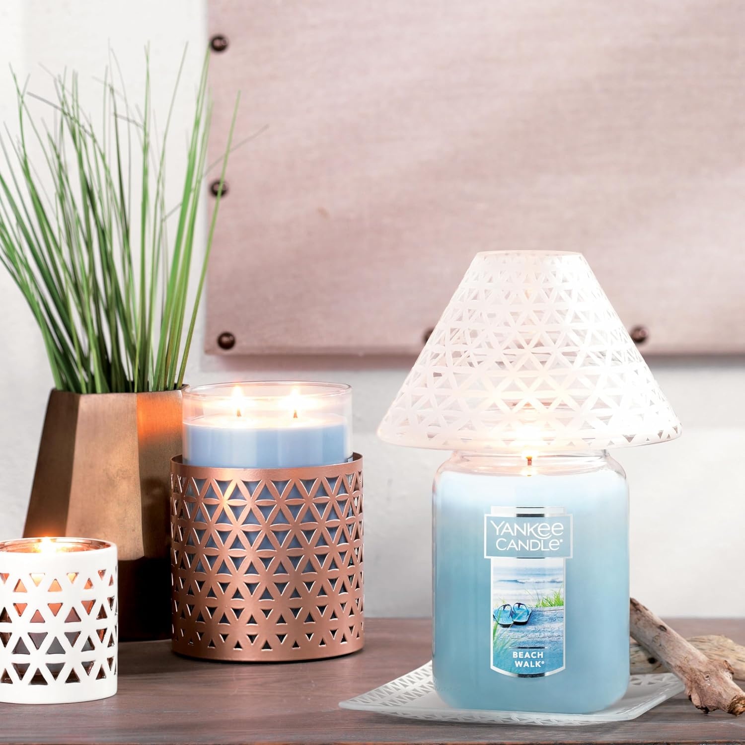 image:imageYankee Candle Beach Walk Scented Classic 22oz Large Jar Single Wick Candle Over 110 Hours of Burn Time Multicolored