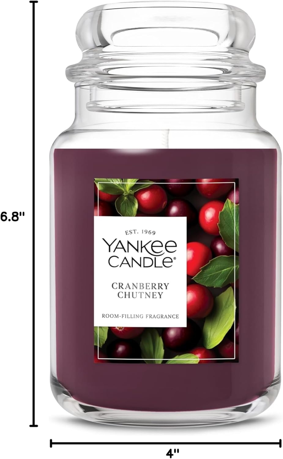 image:imageYankee Candle Black Cherry Scented Candle 22oz Large Jar with up to 150 Hour Burn Time GiftableCranberry Chutney