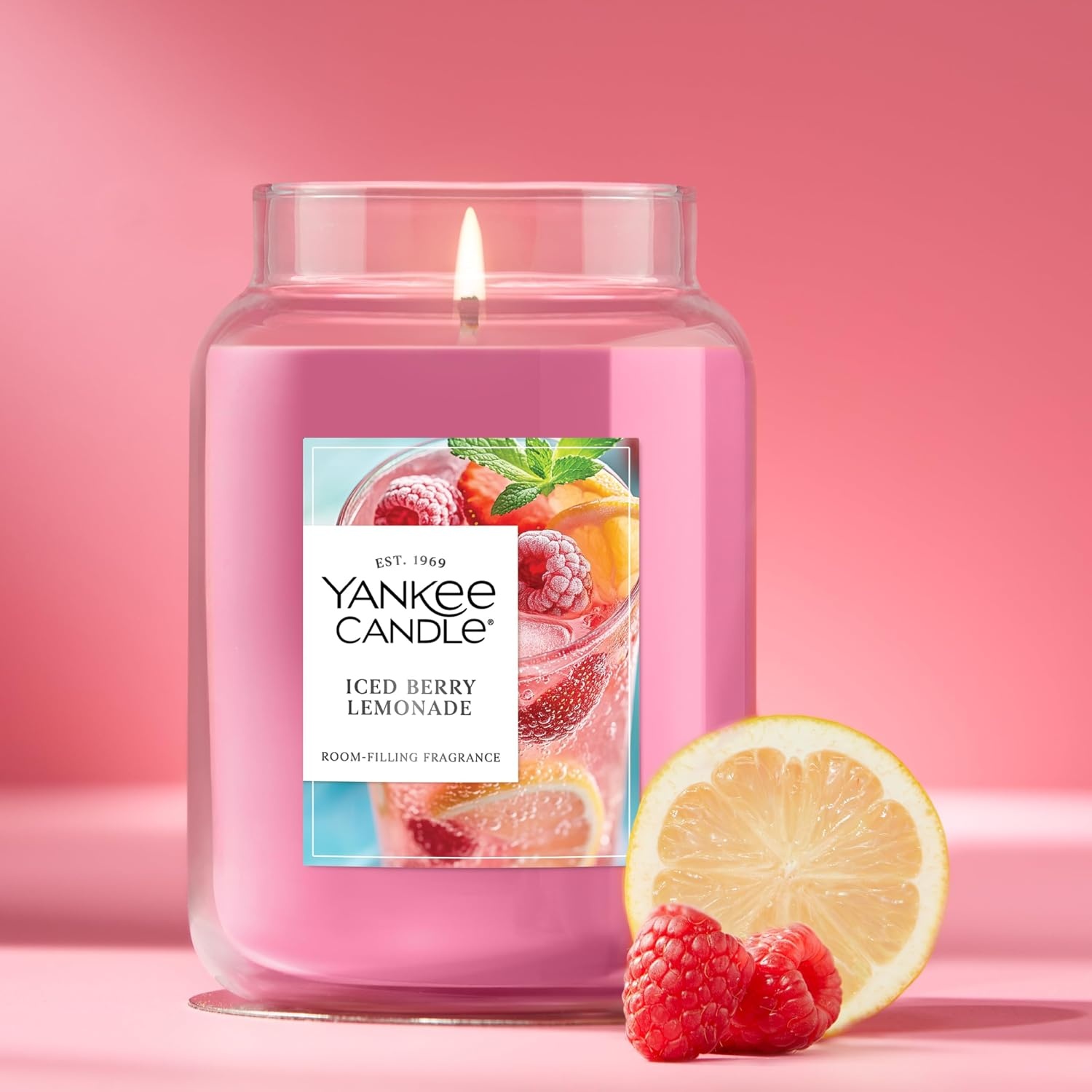 image:imageYankee Candle Black Cherry Scented Candle 22oz Large Jar with up to 150 Hour Burn Time GiftableIced Berry Lemonade