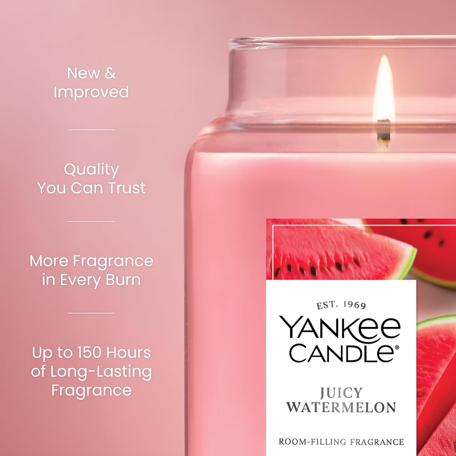 image:imageYankee Candle Black Cherry Scented Candle 22oz Large Jar with up to 150 Hour Burn Time GiftableJuicy Watermelon