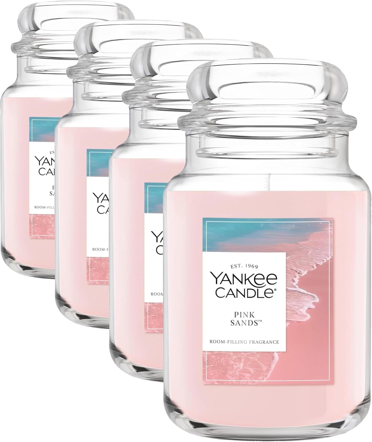 image:imageYankee Candle Black Cherry Scented Candle 22oz Large Jar with up to 150 Hour Burn Time GiftablePink Sands