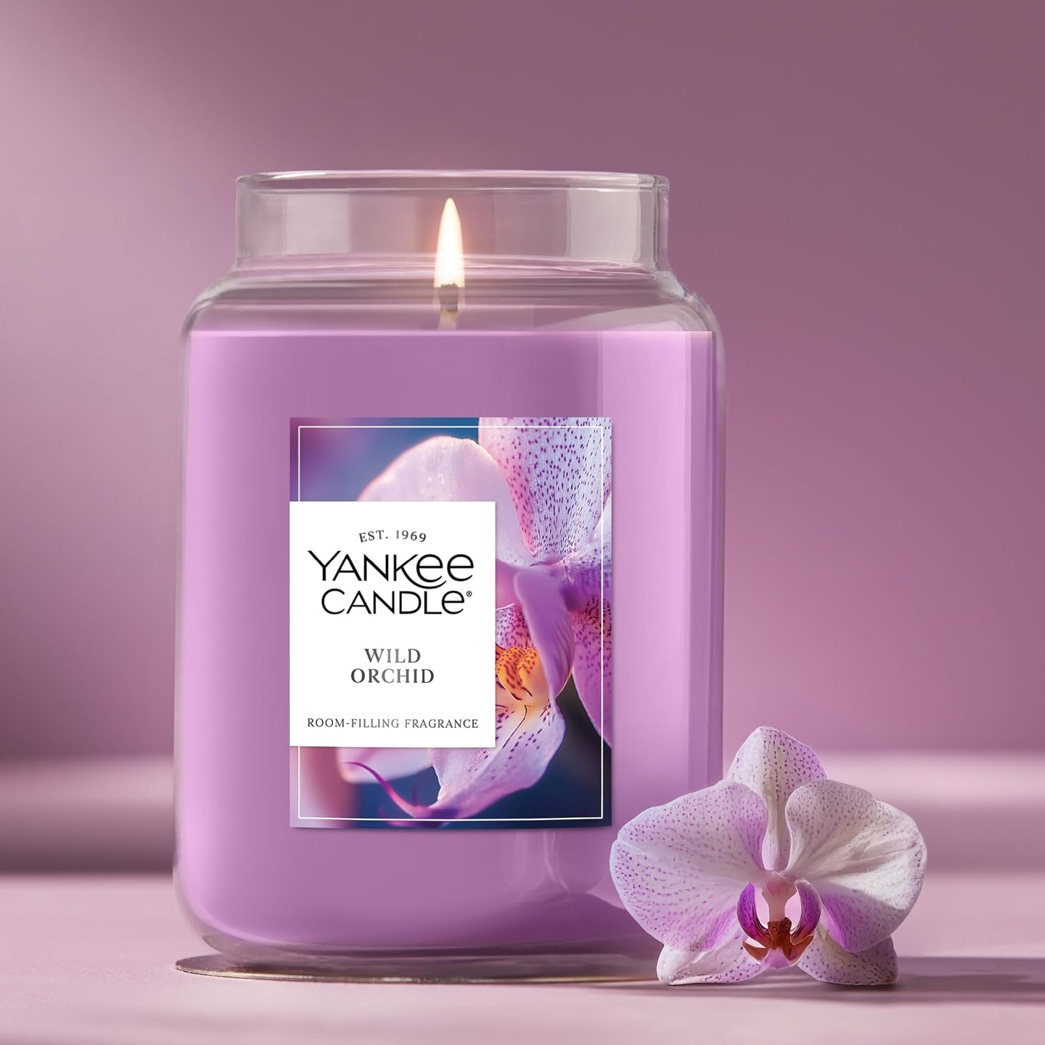 image:imageYankee Candle Black Cherry Scented Candle 22oz Large Jar with up to 150 Hour Burn Time GiftableWild Orchid