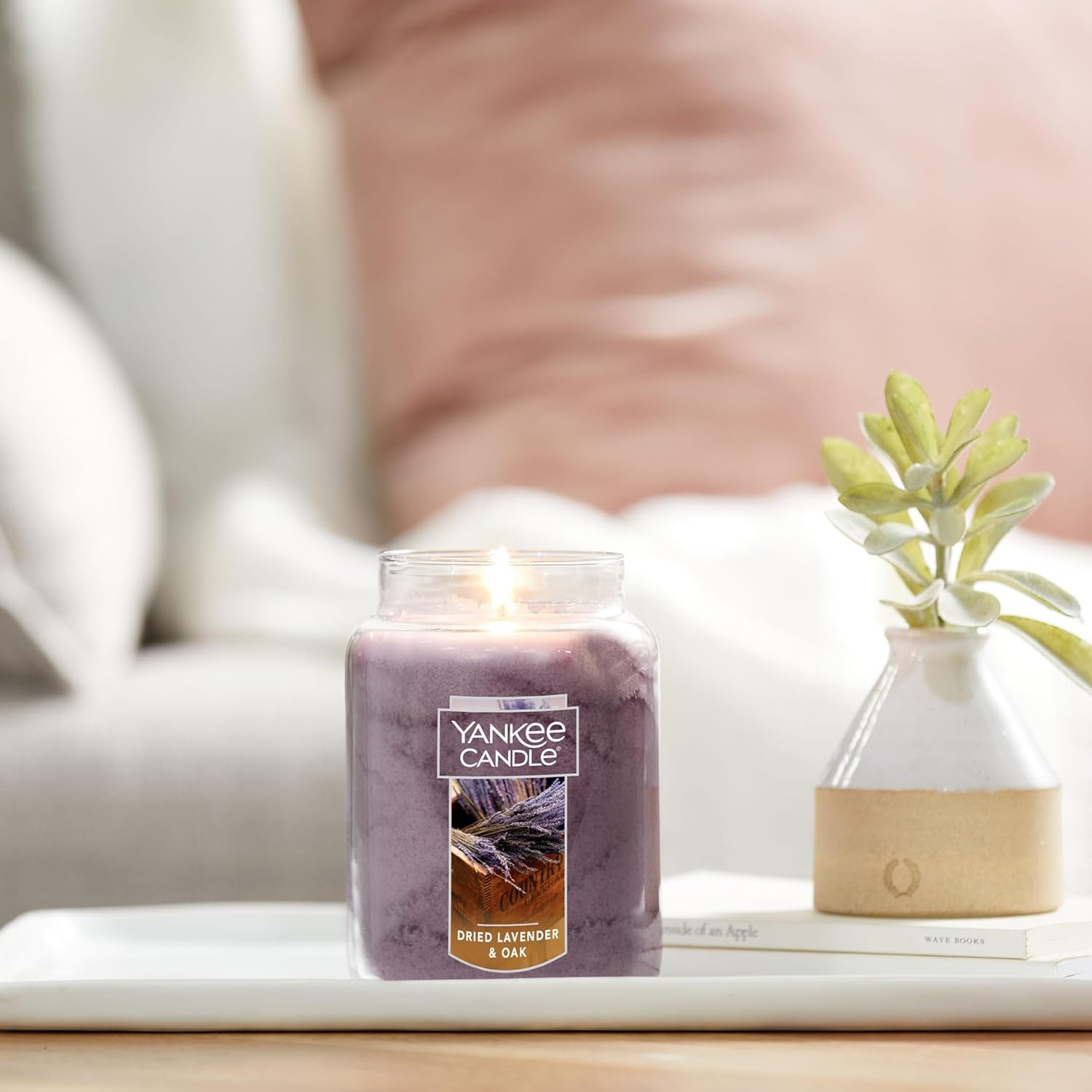 image:imageYankee Candle Black Cherry Scented Classic 22oz Large Jar Single Wick Candle Over 110 Hours of Burn Time Ideal for Home Dcor and GiftingDried Lavender Oak