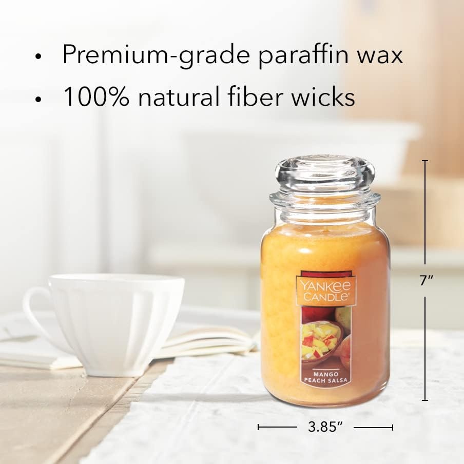 image:imageYankee Candle Black Cherry Scented Classic 22oz Large Jar Single Wick Candle Over 110 Hours of Burn Time Ideal for Home Dcor and GiftingMango Peach Salsa