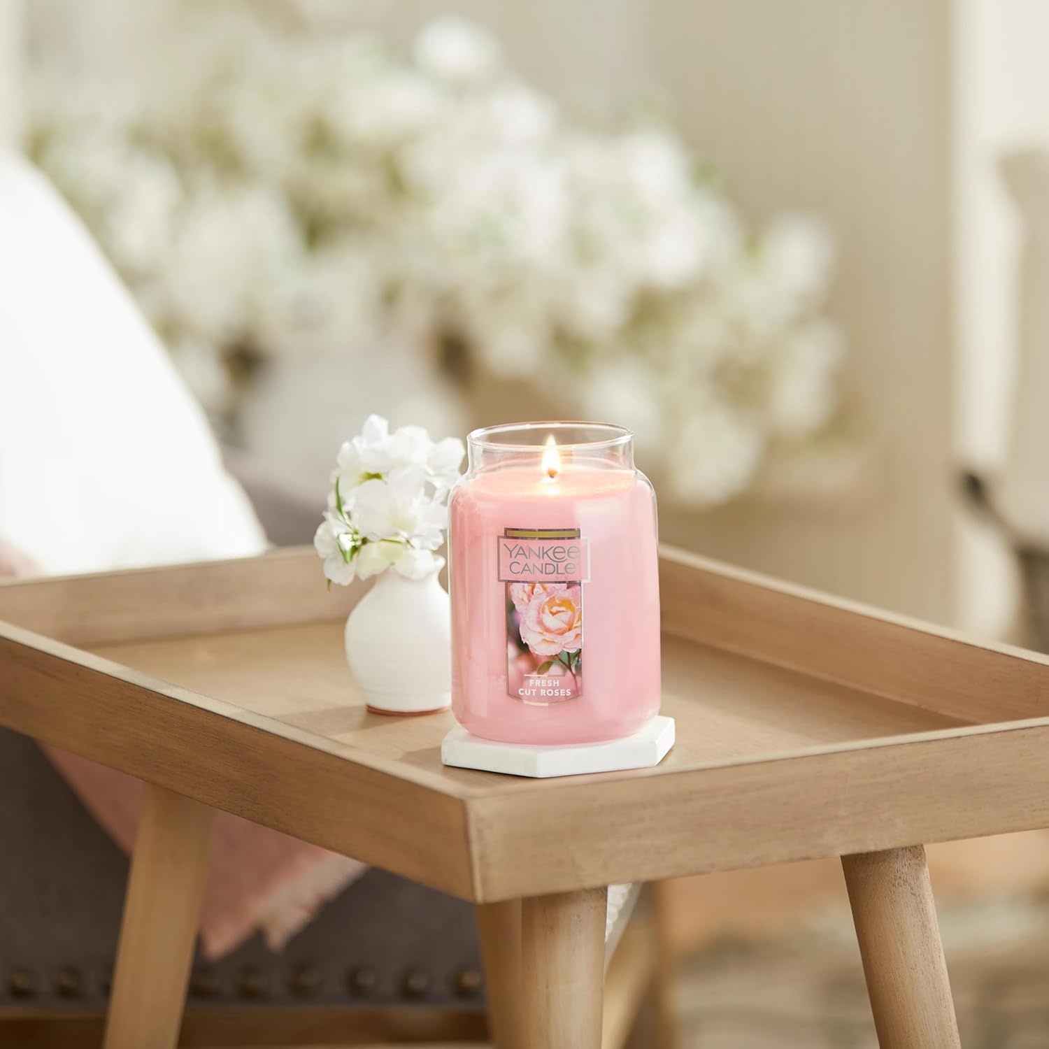 image:imageYankee Candle Black Cherry Scented Classic 22oz Large Jar Single Wick Candle Over 110 Hours of Burn Time Ideal for Home Dcor and GiftingPink