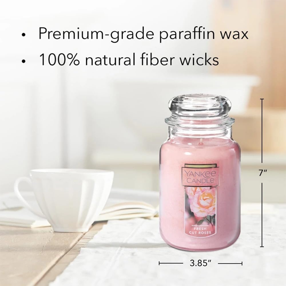 image:imageYankee Candle Black Cherry Scented Classic 22oz Large Jar Single Wick Candle Over 110 Hours of Burn Time Ideal for Home Dcor and GiftingPink