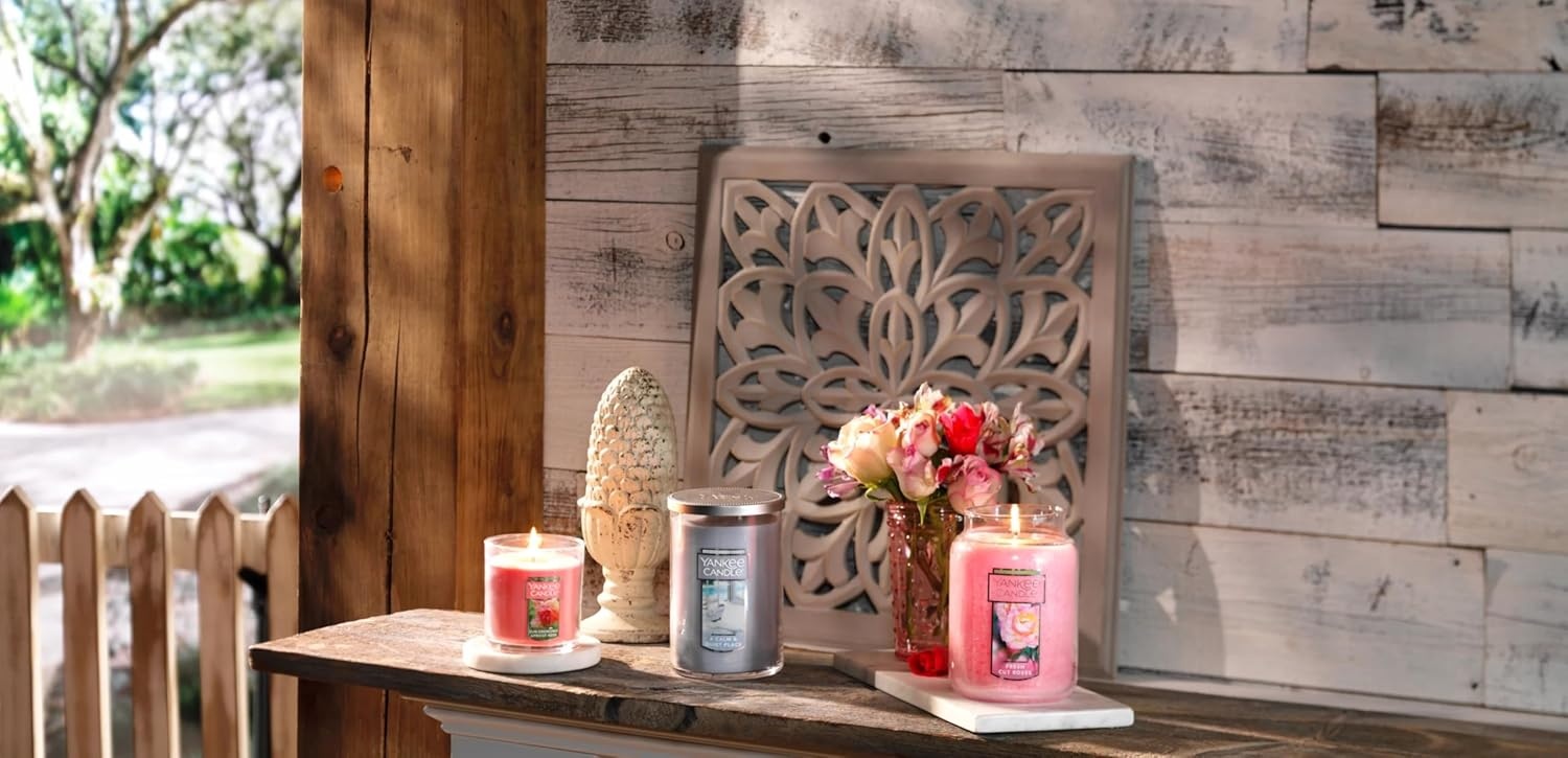 image:imageYankee Candle Black Cherry Scented Classic 22oz Large Jar Single Wick Candle Over 110 Hours of Burn Time Ideal for Home Dcor and GiftingPink