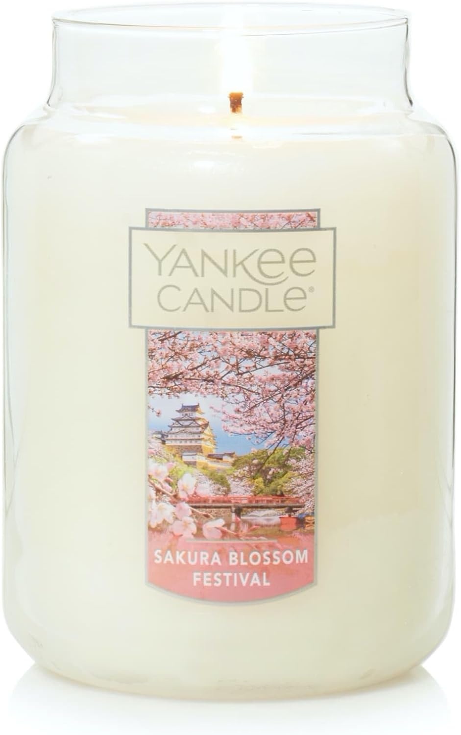 image:imageYankee Candle Black Cherry Scented Classic 22oz Large Jar Single Wick Candle Over 110 Hours of Burn Time Ideal for Home Dcor and GiftingSakura Blossom Festival