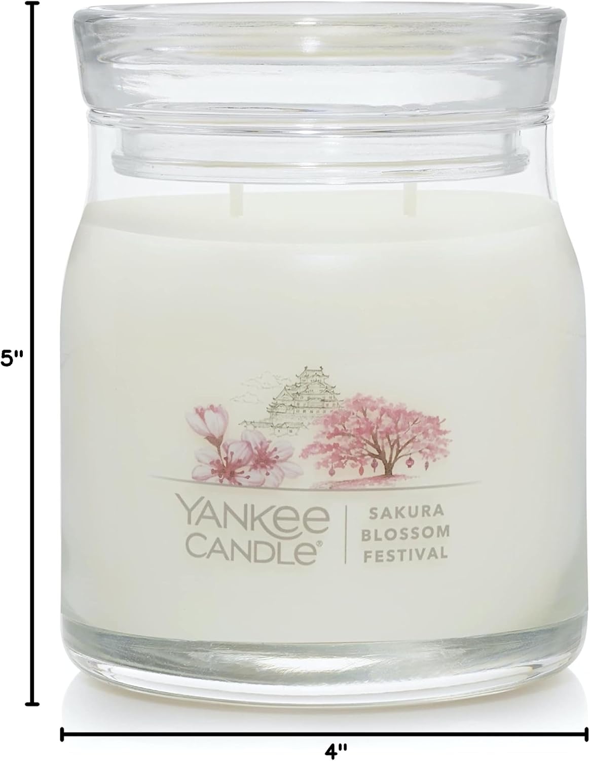 image:imageYankee Candle Black Cherry Scented Classic 22oz Large Jar Single Wick Candle Over 110 Hours of Burn Time Ideal for Home Dcor and GiftingSakura Blossom Festival