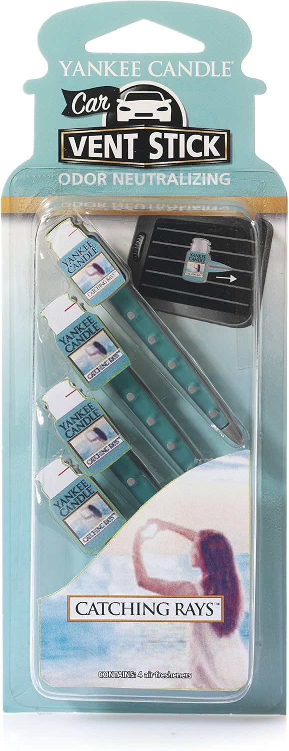 image:imageYankee Candle Car Air Fresheners Car Vent Stick Bahama Breeze Scented Includes 4 Odor Neutralizing Sticks Each Lasts Up To 2 Weeks1 Count Pack of 1