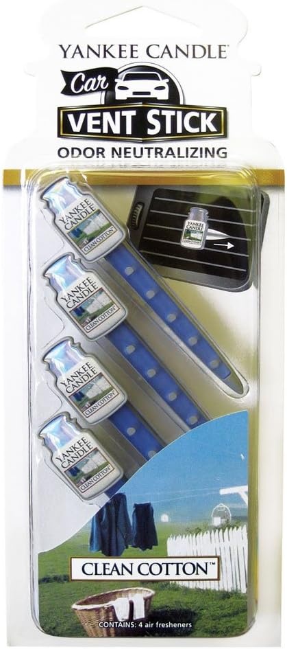 image:imageYankee Candle Car Air Fresheners Car Vent Stick Bahama Breeze Scented Includes 4 Odor Neutralizing Sticks Each Lasts Up To 2 Weeks1 Count Pack of 1