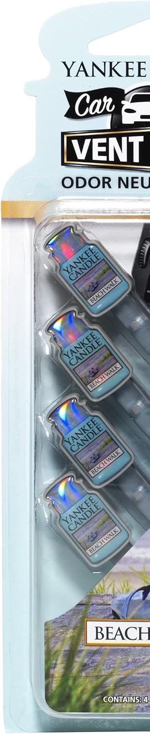image:imageYankee Candle Car Air Fresheners Car Vent Stick Bahama Breeze Scented Includes 4 Odor Neutralizing Sticks Each Lasts Up To 2 Weeks1 Count Pack of 1
