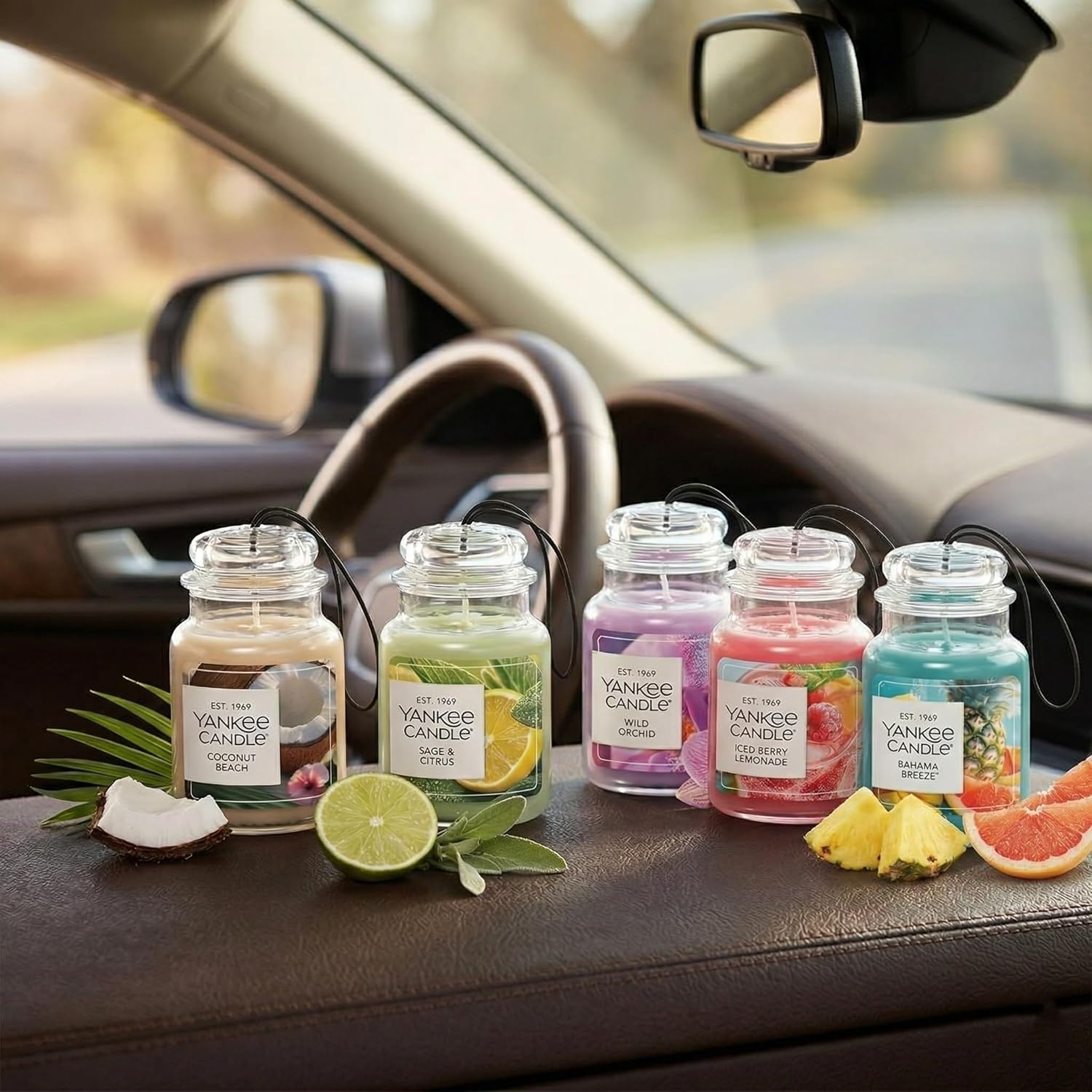 image:imageYankee Candle Car Jar Ultimate Air Freshener Hanging Car Freshener Long Lasting Car Fragrance Bahama Breeze Pack of 1Bahama Breeze
