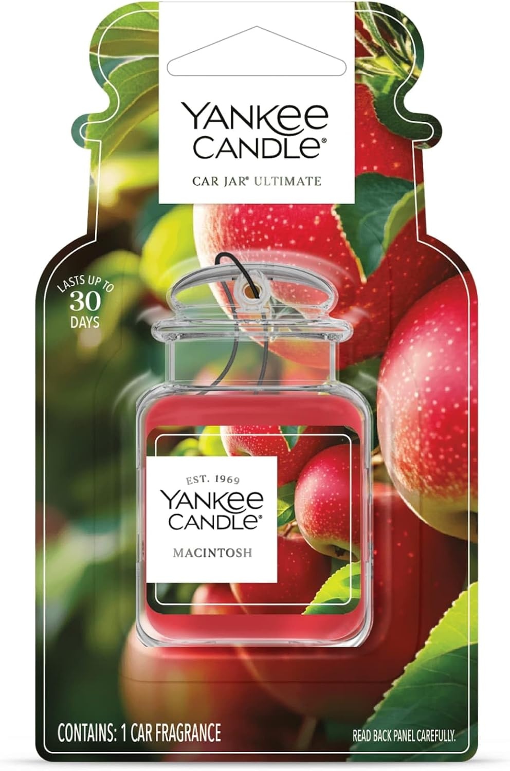 image:imageYankee Candle Car Jar Ultimate Air Freshener Hanging Car Freshener Long Lasting Car Fragrance Bahama Breeze Pack of 1Macintosh