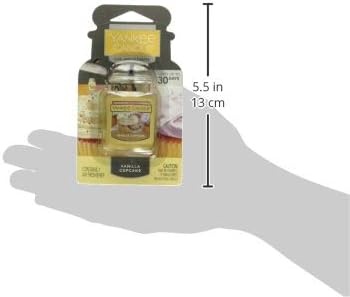 image:imageYankee Candle Car Jar Ultimate Air Freshener Hanging Car Freshener Long Lasting Car Fragrance Bahama Breeze Pack of 1Vanilla Cupcake