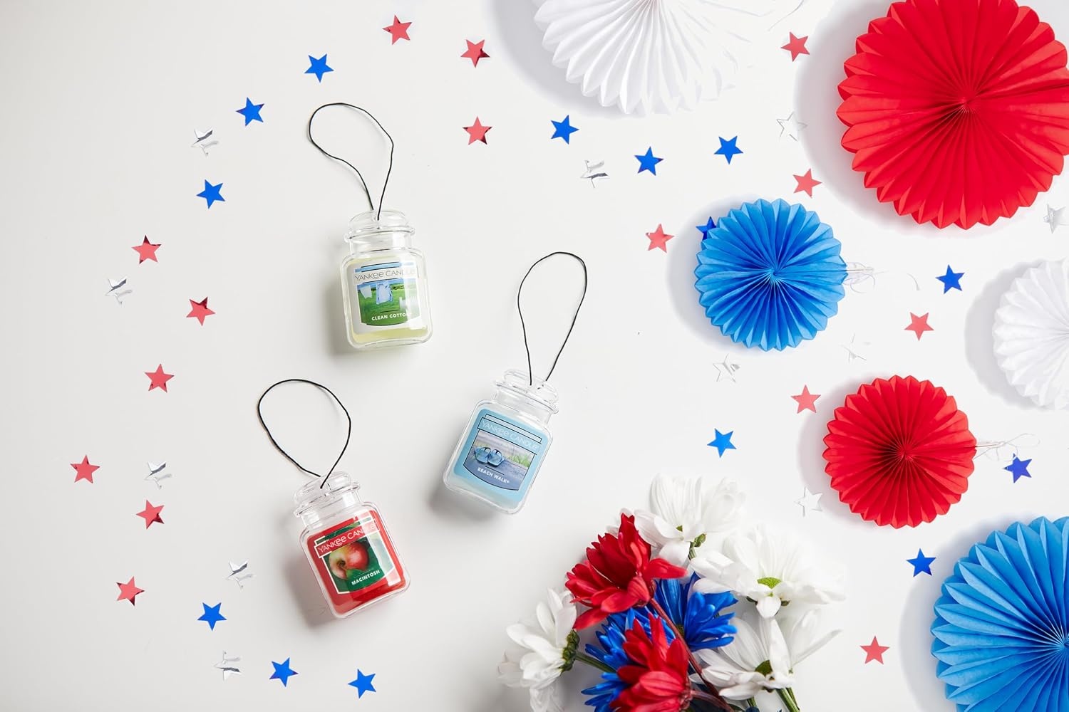 image:imageYankee Candle Car Jar Ultimate Air Freshener Hanging Car Freshener Long Lasting Odor Neutralizing Fragrance Clean Cotton Pack of 11 Count Pack of 12