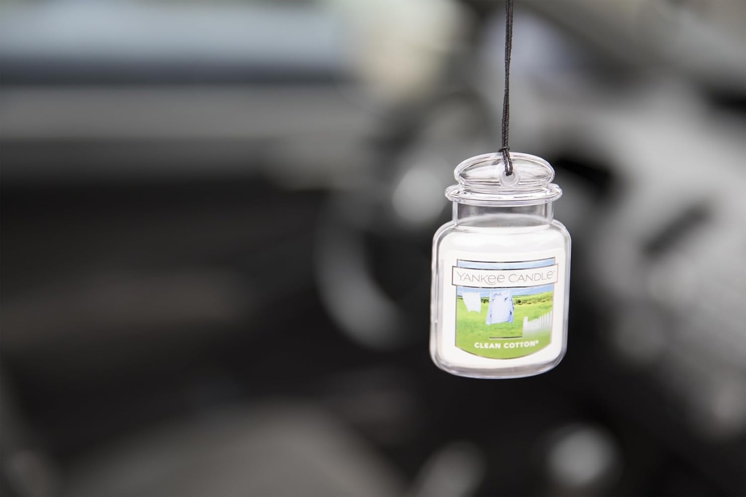 image:imageYankee Candle Car Jar Ultimate Air Freshener Hanging Car Freshener Long Lasting Odor Neutralizing Fragrance Clean Cotton Pack of 11 Count Pack of 12