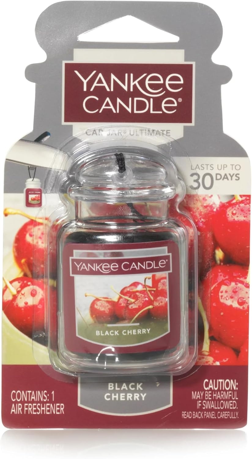 image:imageYankee Candle Car Jar Ultimate Vanilla Black Cherry amp Home Sweet Home Hanging Air Freshener Neutralizes Odors with Authentic Fragrance for Travel or Home 3 Units Variety PackSweet