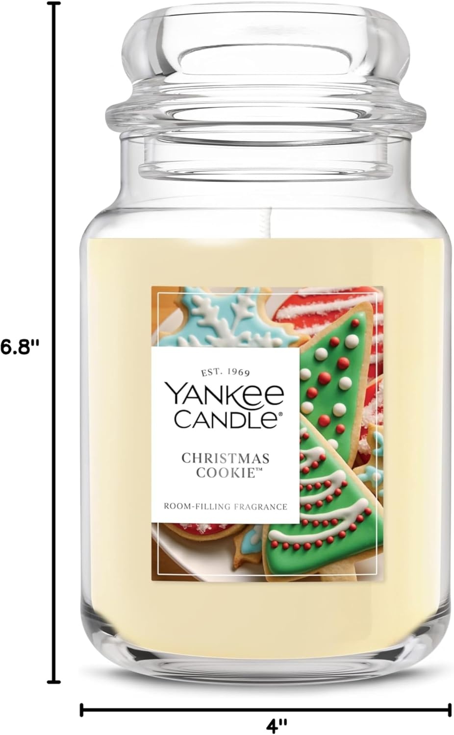 image:imageYankee Candle Christmas Cookie Scented Candle 22oz Large Jar with up to 150 Hour Burn Time GiftableChristmas Cookie