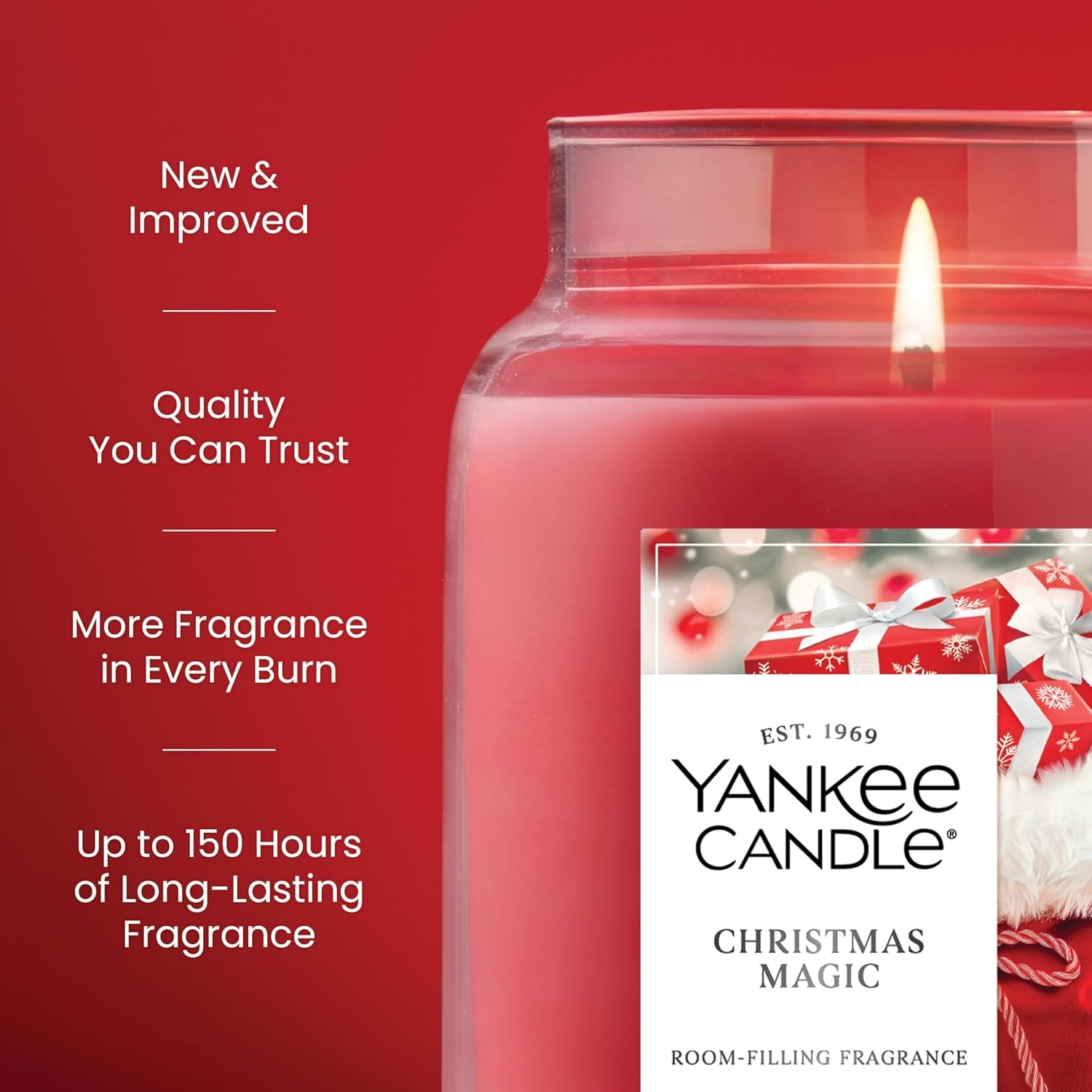 image:imageYankee Candle Christmas Cookie Scented Candle 22oz Large Jar with up to 150 Hour Burn Time GiftableChristmas Magic