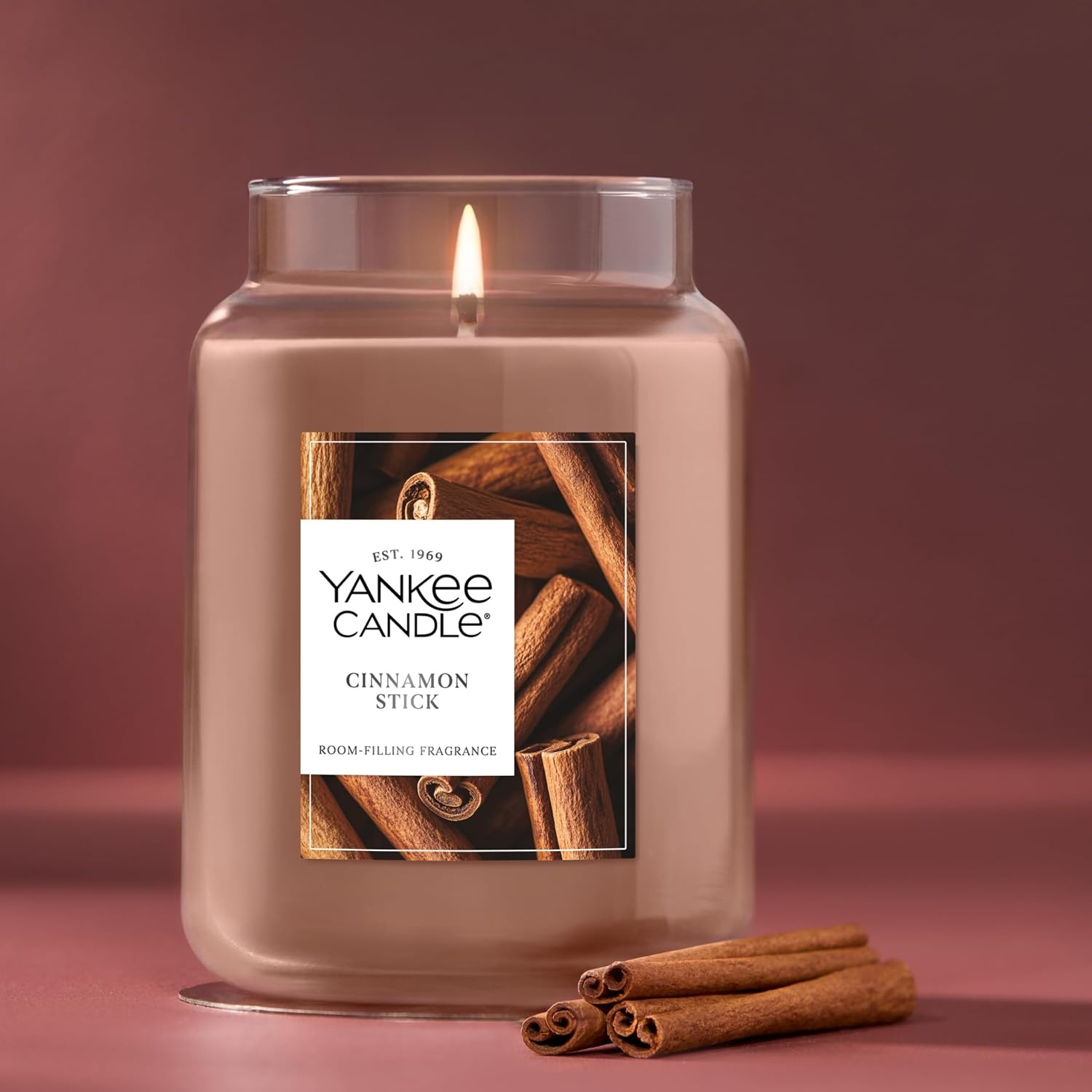 image:imageYankee Candle Christmas Cookie Scented Candle 22oz Large Jar with up to 150 Hour Burn Time GiftableCinnamon Stick