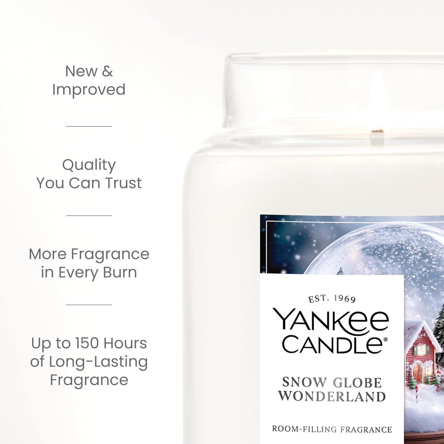 image:imageYankee Candle Christmas Cookie Scented Candle 22oz Large Jar with up to 150 Hour Burn Time GiftableSnow Globe Wonderland