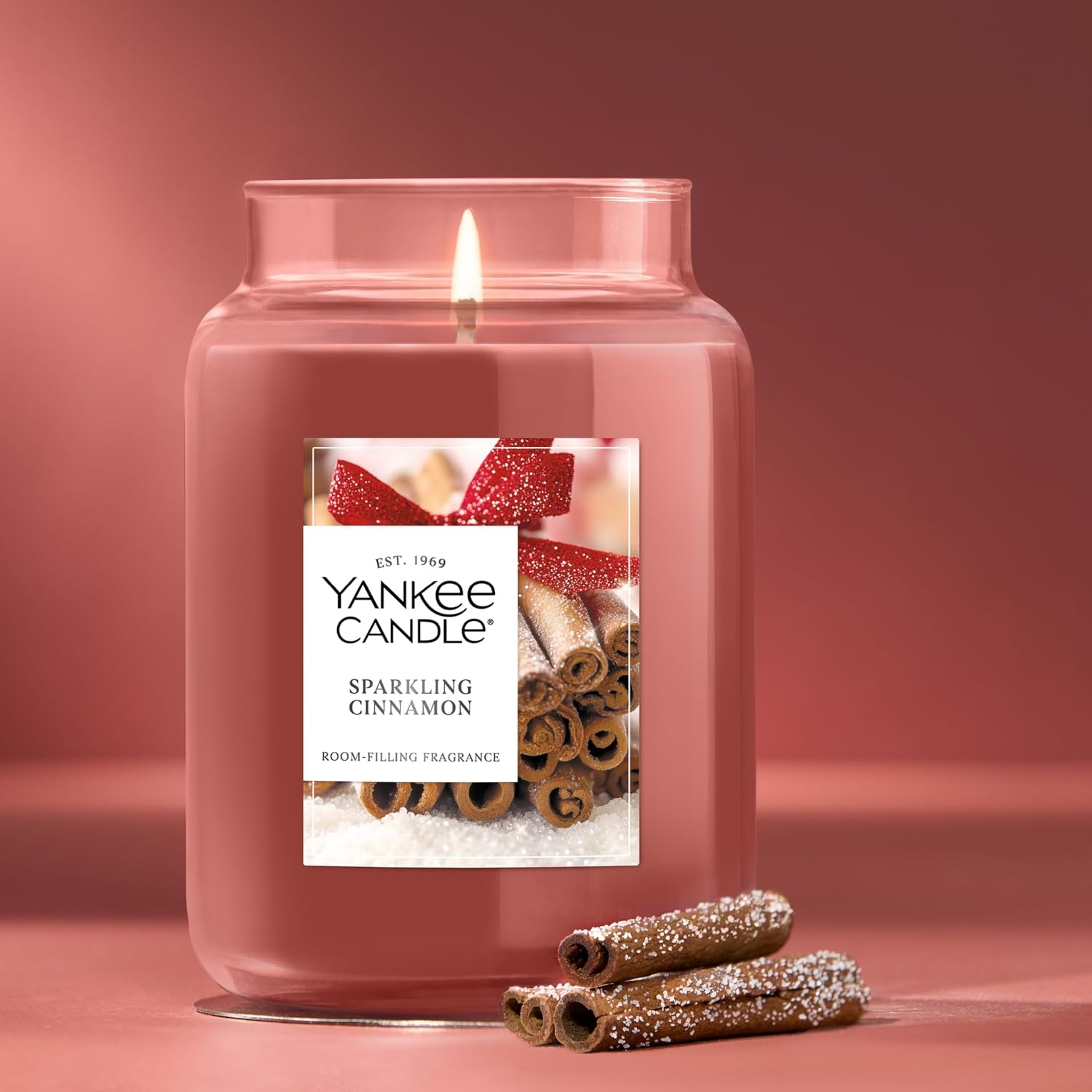 image:imageYankee Candle Christmas Cookie Scented Candle 22oz Large Jar with up to 150 Hour Burn Time GiftableSparkling Cinnamon