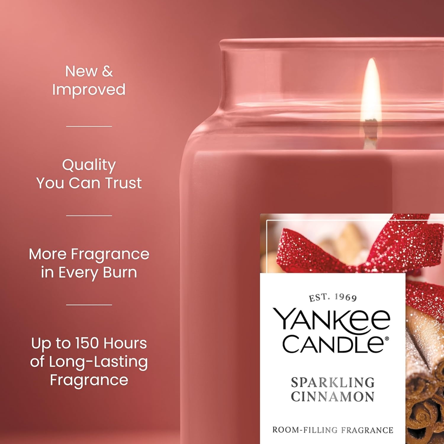 image:imageYankee Candle Christmas Cookie Scented Candle 22oz Large Jar with up to 150 Hour Burn Time GiftableSparkling Cinnamon