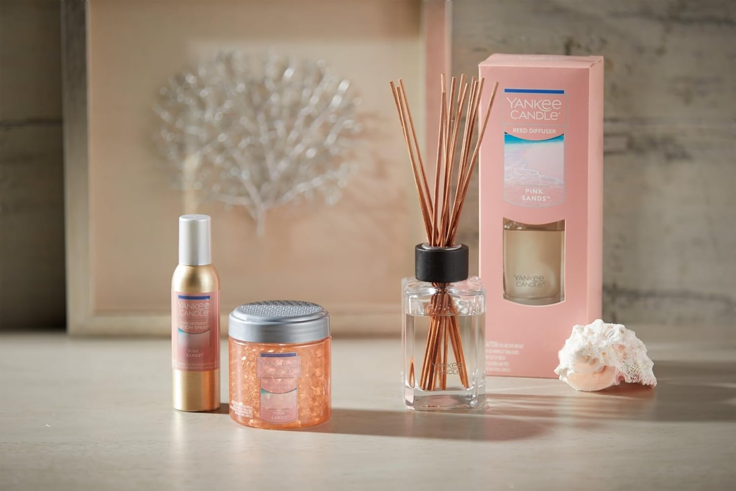 image:imageYankee Candle Concentrated Room Spray Air Freshener Instant Home Fragrance Odor Eliminating Spray Iced Berry Lemonade Pack of 3Pink Sands