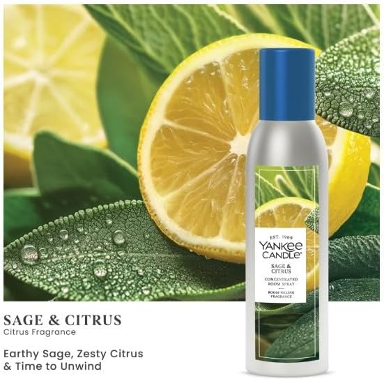 image:imageYankee Candle Concentrated Room Spray Air Freshener Instant Home Fragrance Odor Eliminating Spray Macintosh Pack of 3Macintosh Midsummer Sage Citrus Pack