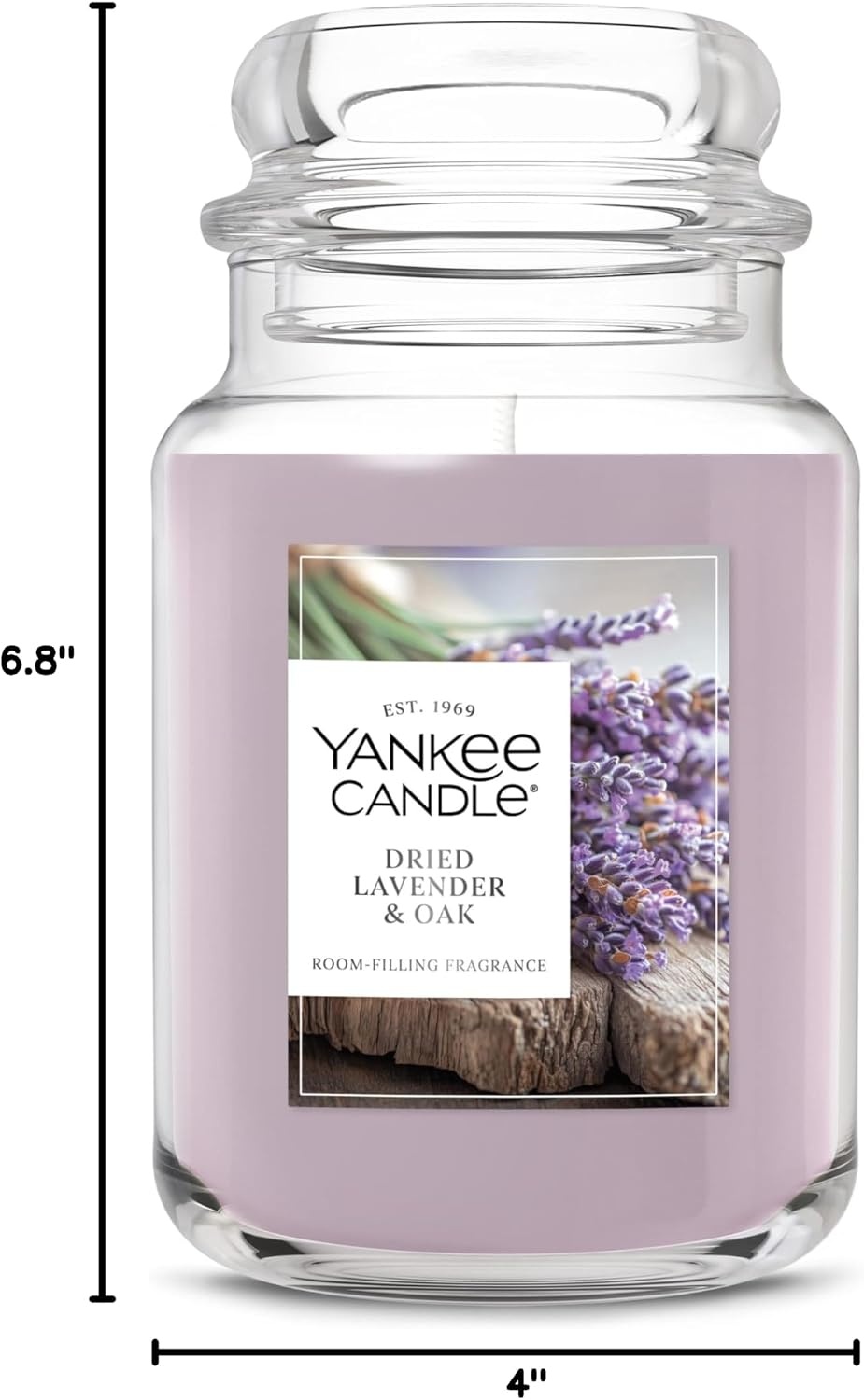 image:imageYankee Candle Dried Lavender amp Oak Scented Candle 22oz Large Jar with up to 150 Hour Burn Time Giftable BirthdaysDried Lavender Oak