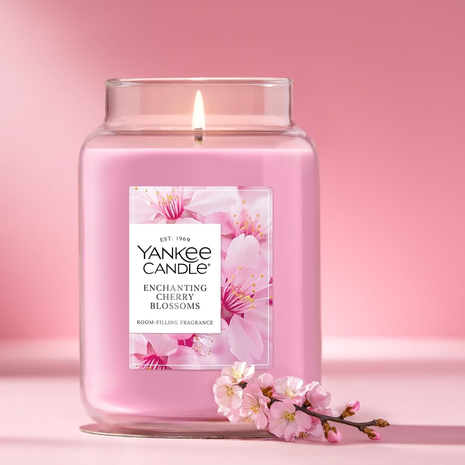 image:imageYankee Candle Dried Lavender amp Oak Scented Candle 22oz Large Jar with up to 150 Hour Burn Time Giftable BirthdaysEnchanting Cherry Blossom