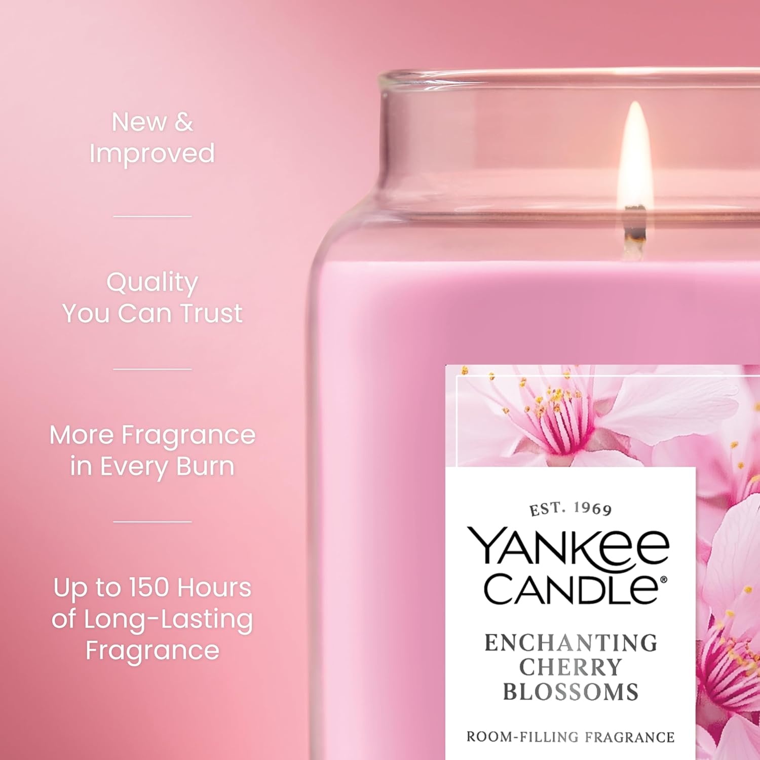 image:imageYankee Candle Dried Lavender amp Oak Scented Candle 22oz Large Jar with up to 150 Hour Burn Time Giftable BirthdaysEnchanting Cherry Blossom