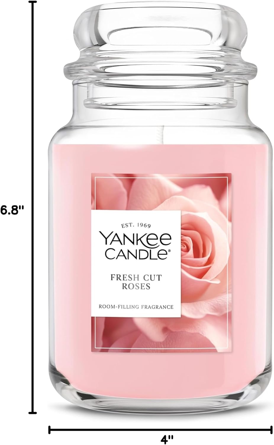 image:imageYankee Candle Dried Lavender amp Oak Scented Candle 22oz Large Jar with up to 150 Hour Burn Time Giftable BirthdaysFresh Cut Roses