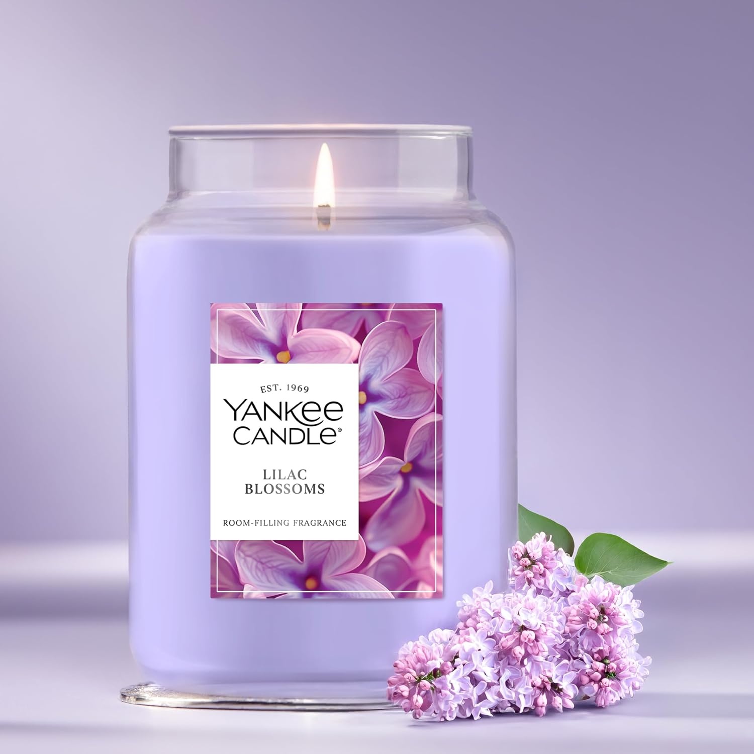 image:imageYankee Candle Dried Lavender amp Oak Scented Candle 22oz Large Jar with up to 150 Hour Burn Time Giftable BirthdaysLilac Blossoms