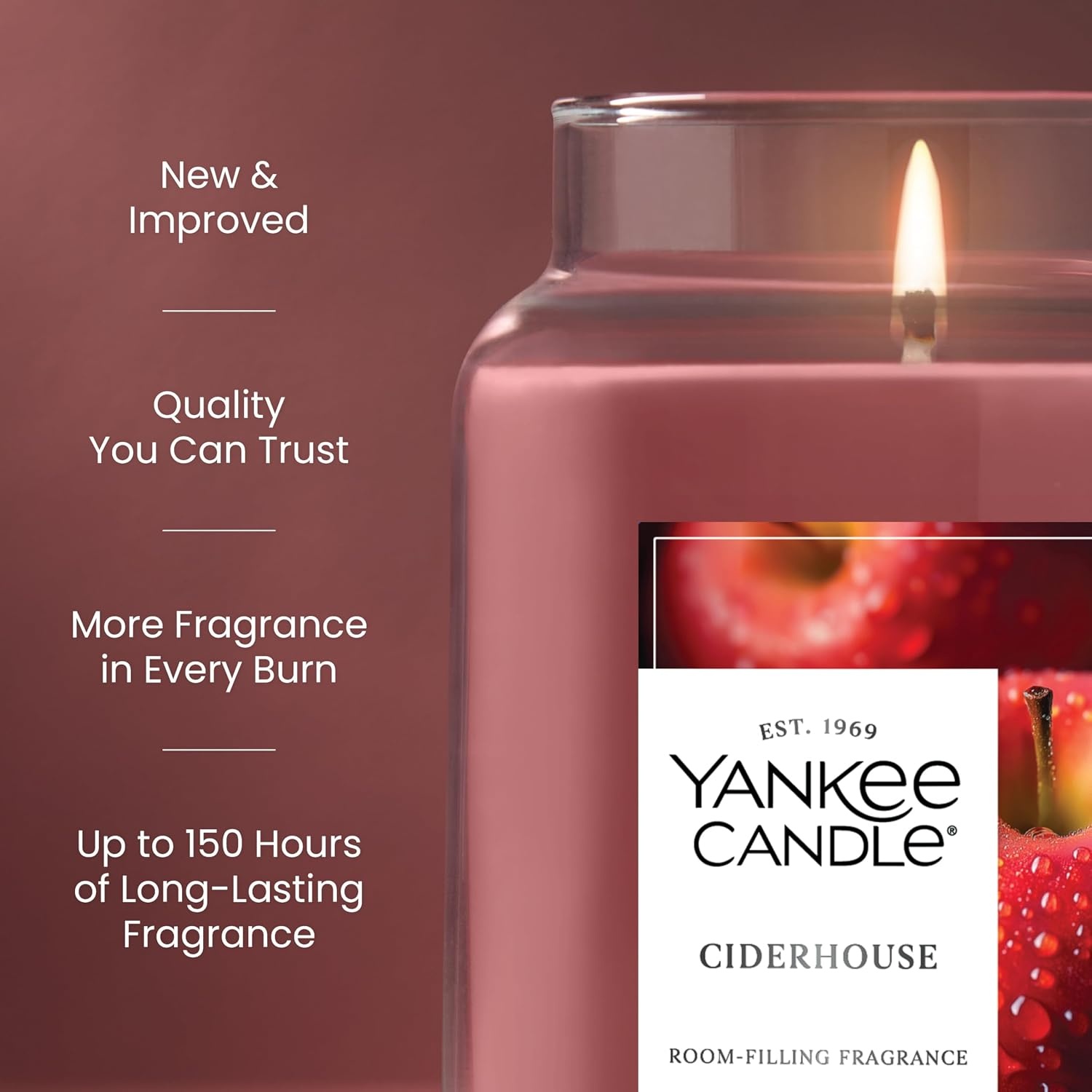 image:imageYankee Candle Home Sweet Home Scented Candle 22oz Large Jar Up to 150 Hour Burn Time GiftableCiderhouse