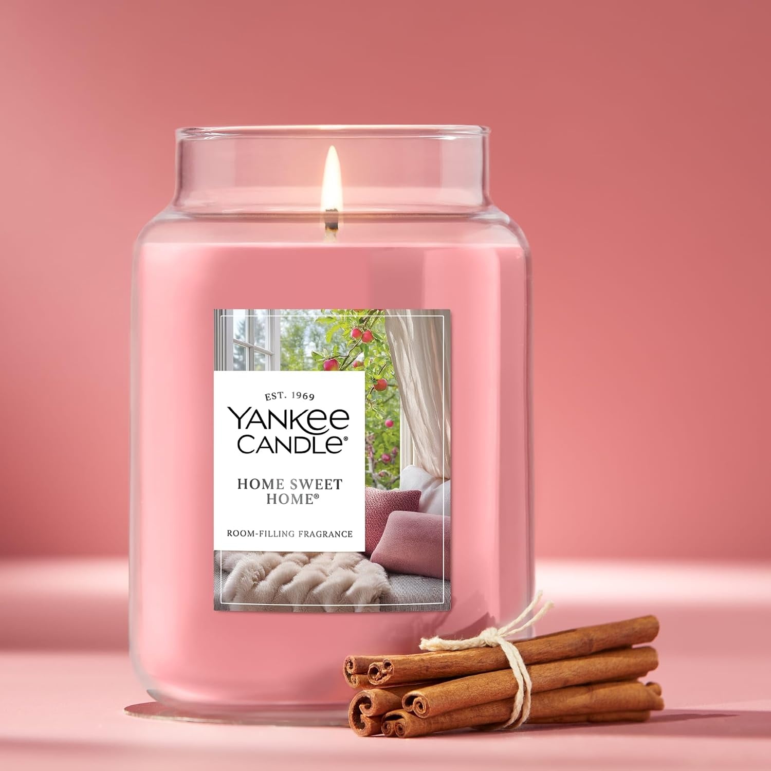 image:imageYankee Candle Home Sweet Home Scented Candle 22oz Large Jar Up to 150 Hour Burn Time GiftableHome Sweet Home