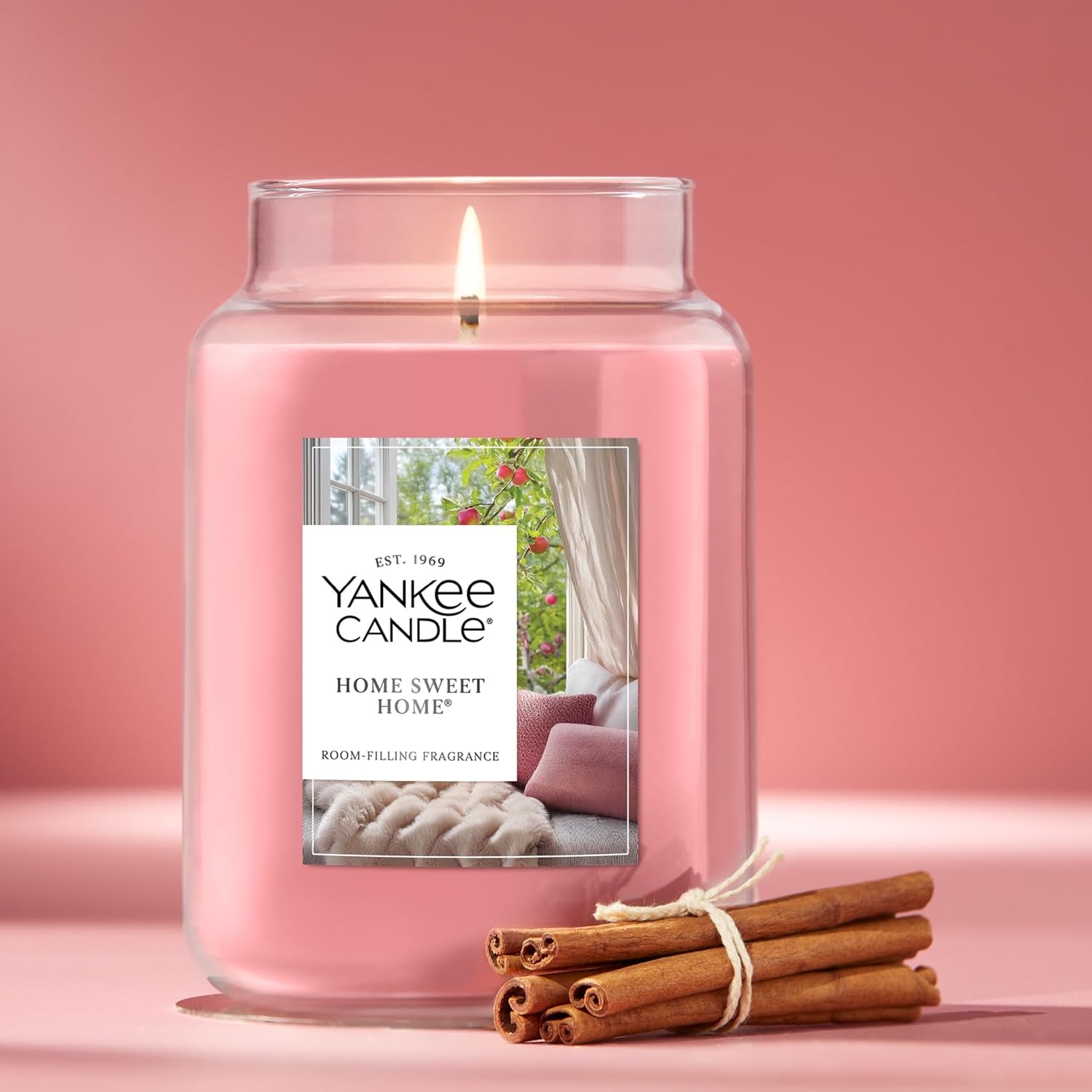 image:imageYankee Candle Home Sweet Home Scented Candle 22oz Large Jar Up to 150 Hour Burn Time GiftableHome Sweet Home