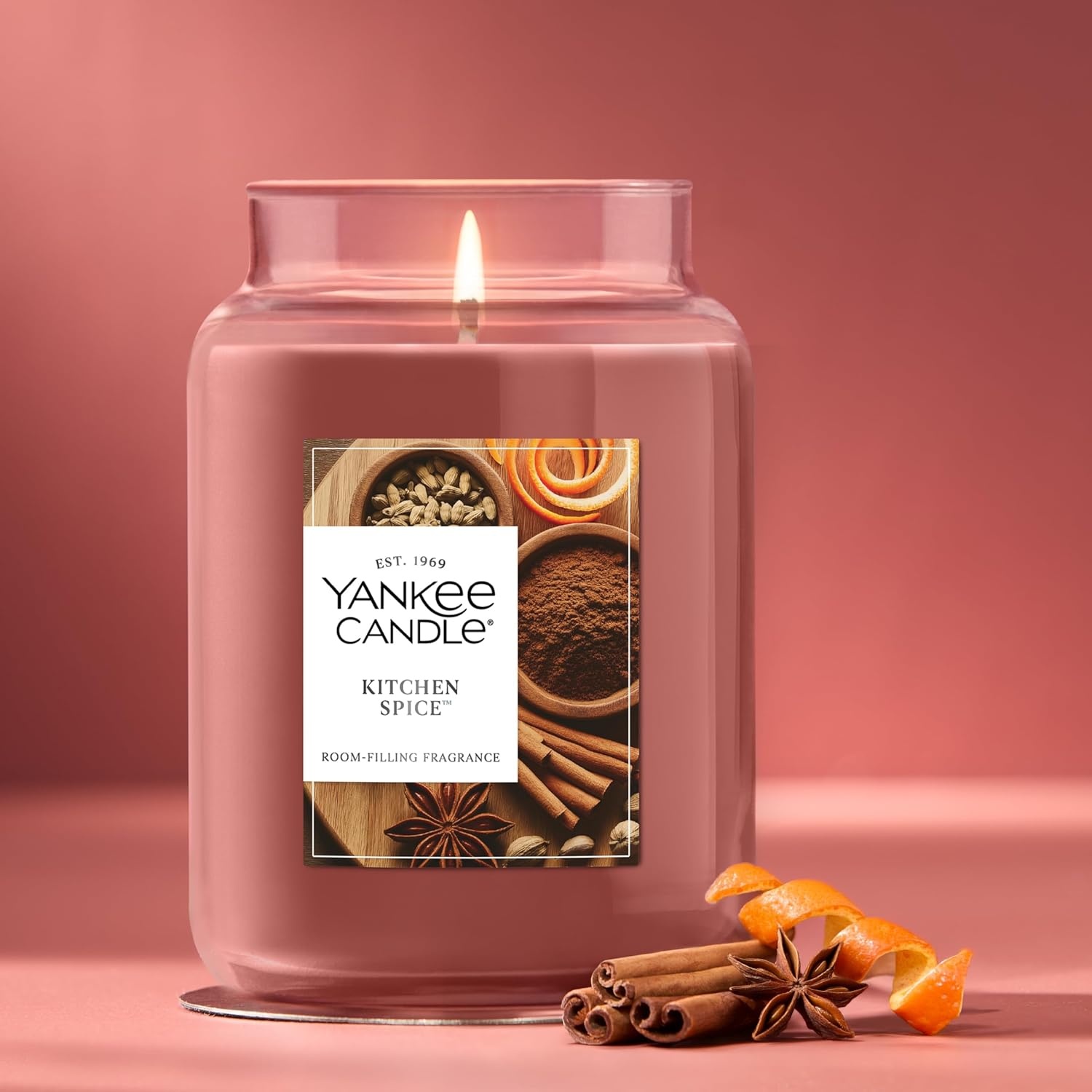 image:imageYankee Candle Home Sweet Home Scented Candle 22oz Large Jar Up to 150 Hour Burn Time GiftableKitchen Spice