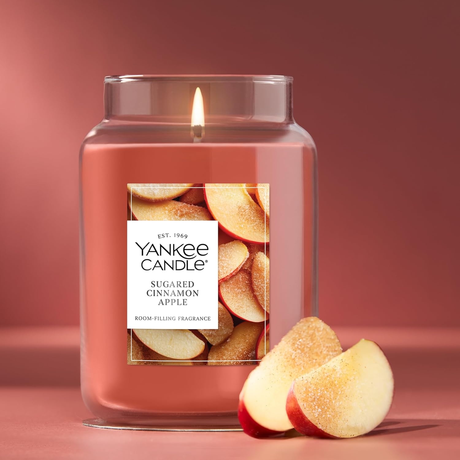image:imageYankee Candle Home Sweet Home Scented Candle 22oz Large Jar Up to 150 Hour Burn Time GiftableSugared Cinnamon Apple
