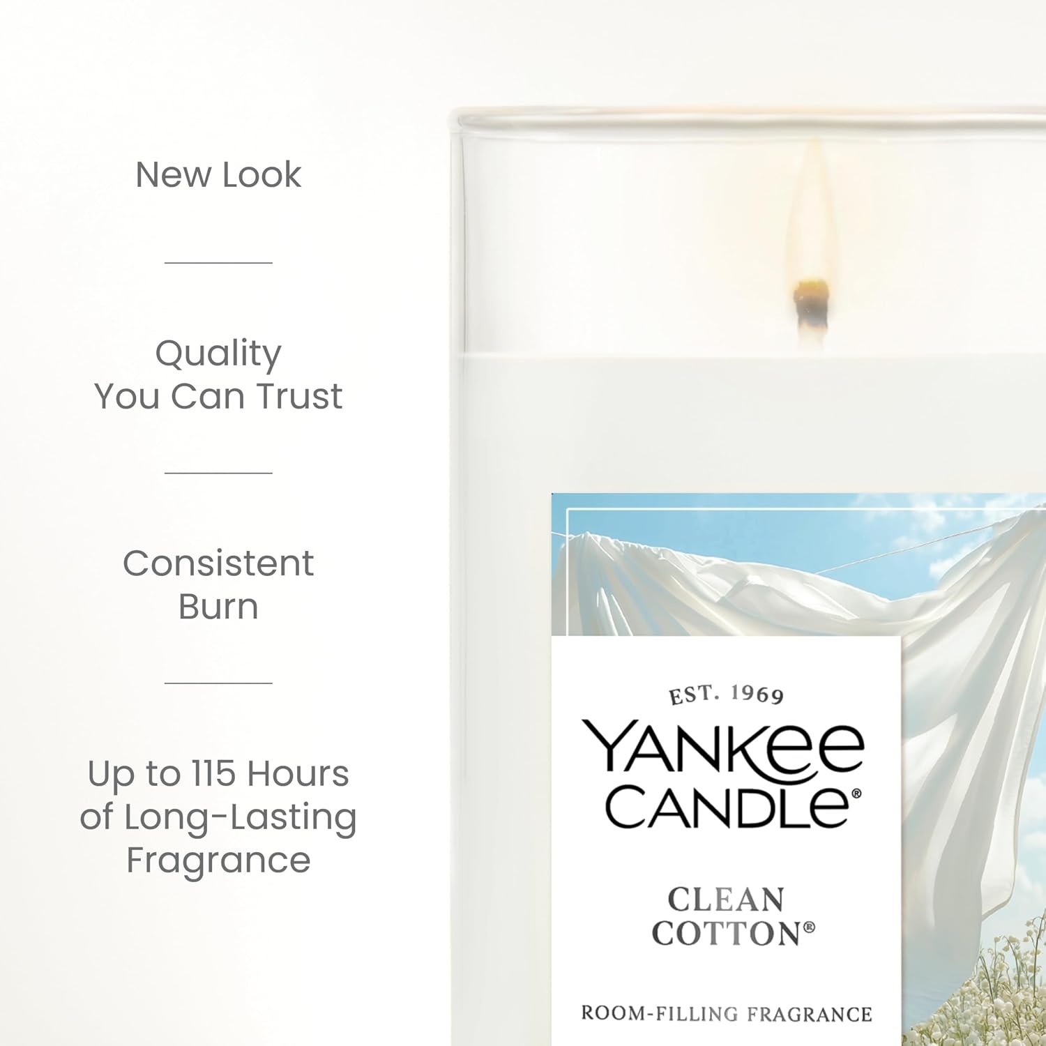 image:imageYankee Candle Iced Berry Lemonade Scented Candle 20oz Classic 2Wick Tumbler with up to 80 Hour Burn TimeClean Cotton