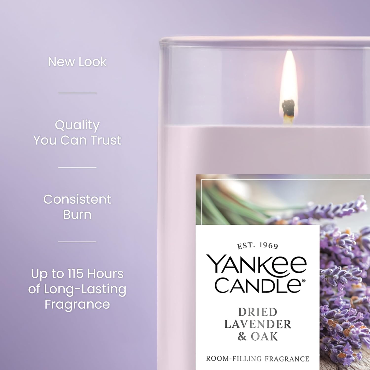 image:imageYankee Candle Iced Berry Lemonade Scented Candle 20oz Classic 2Wick Tumbler with up to 80 Hour Burn TimeDried Lavender Oak