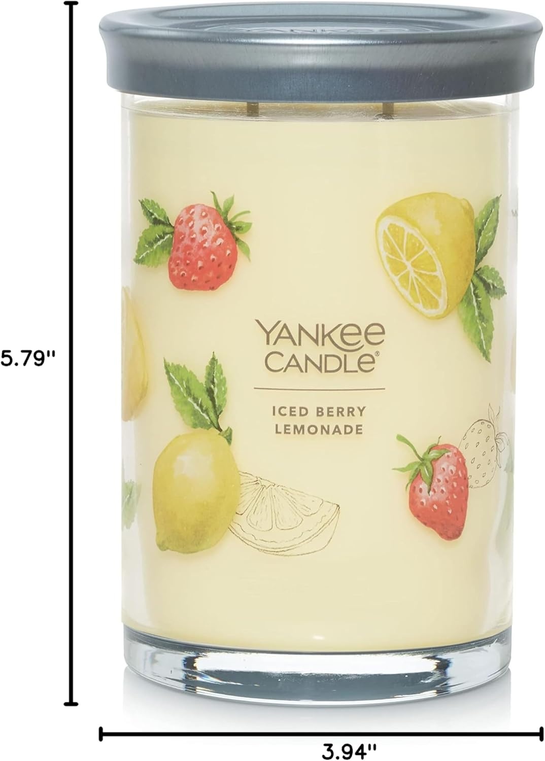 image:imageYankee Candle Iced Berry Lemonade Scented Candle 20oz Classic 2Wick Tumbler with up to 80 Hour Burn TimeIced Berry Lemonade