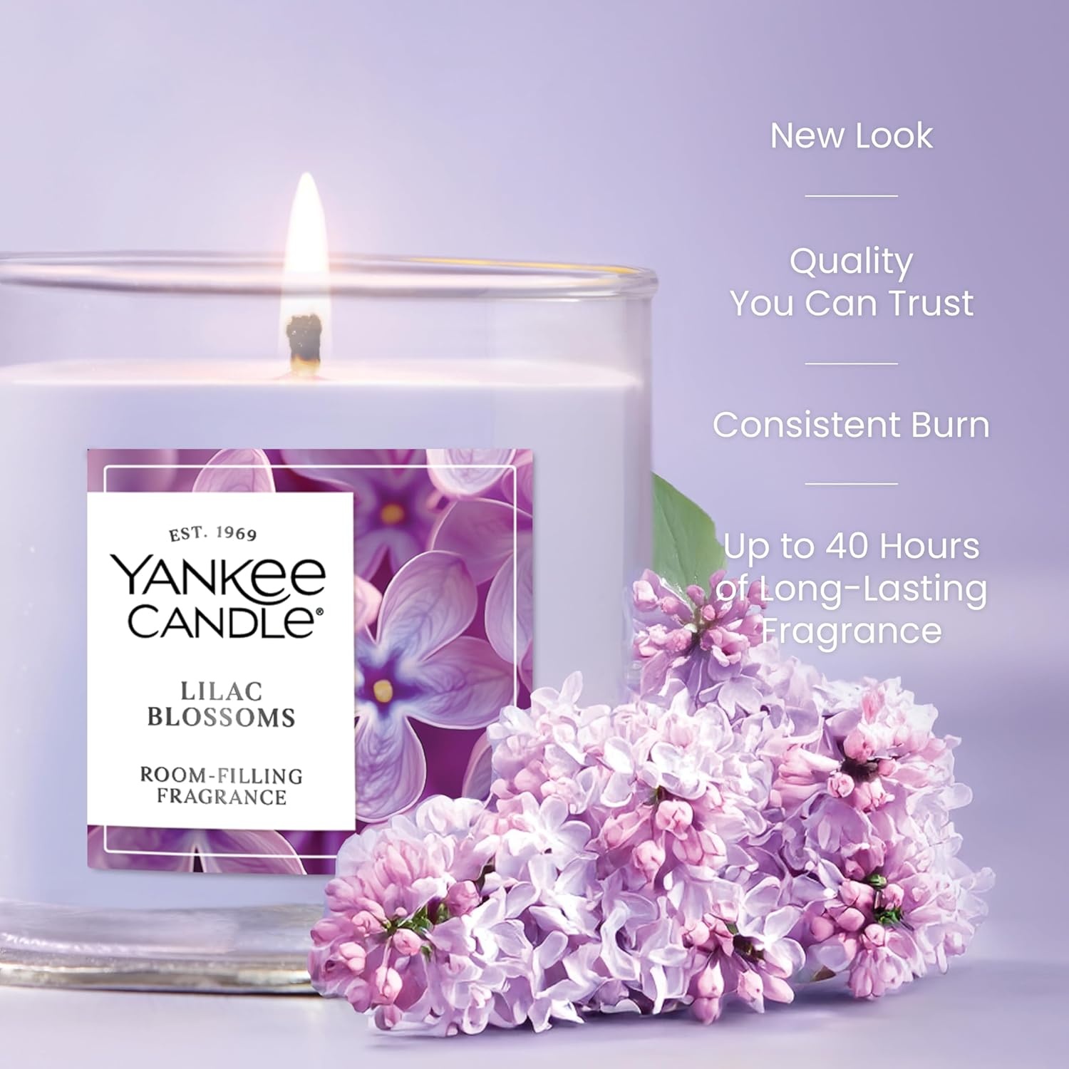 image:imageYankee Candle Iced Berry Lemonade Scented Candle 20oz Classic 2Wick Tumbler with up to 80 Hour Burn TimeLilac Blossoms