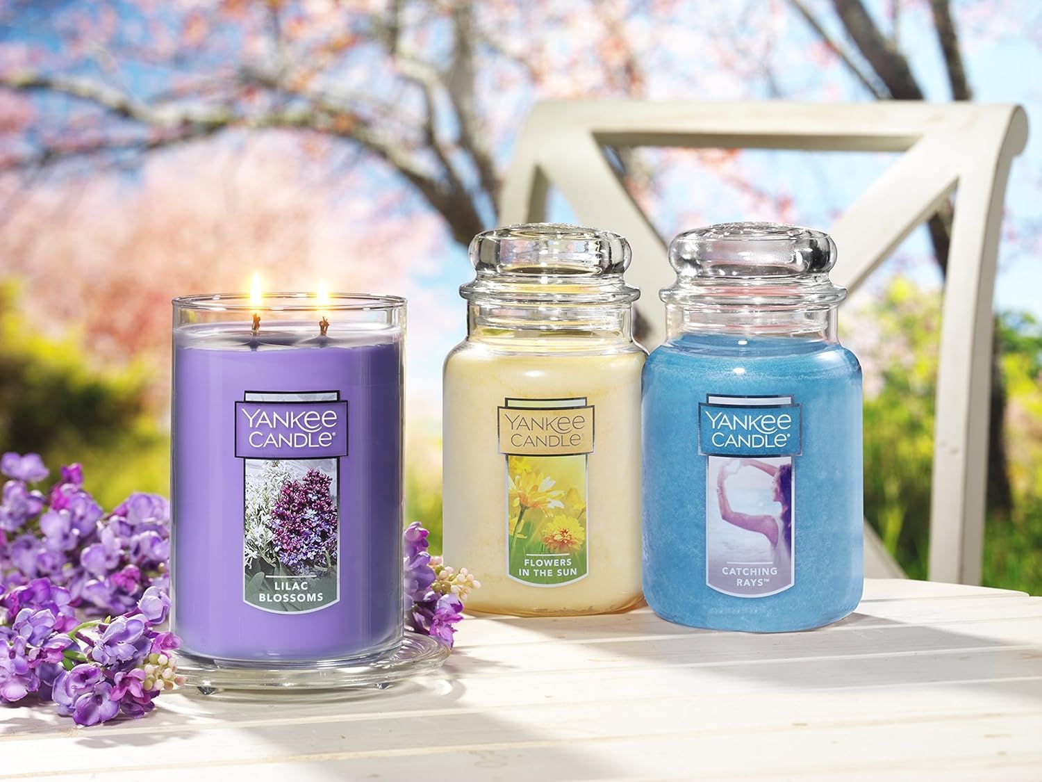 image:imageYankee Candle Iced Berry Lemonade Scented Candle 20oz Classic 2Wick Tumbler with up to 80 Hour Burn TimeLilac Blossoms