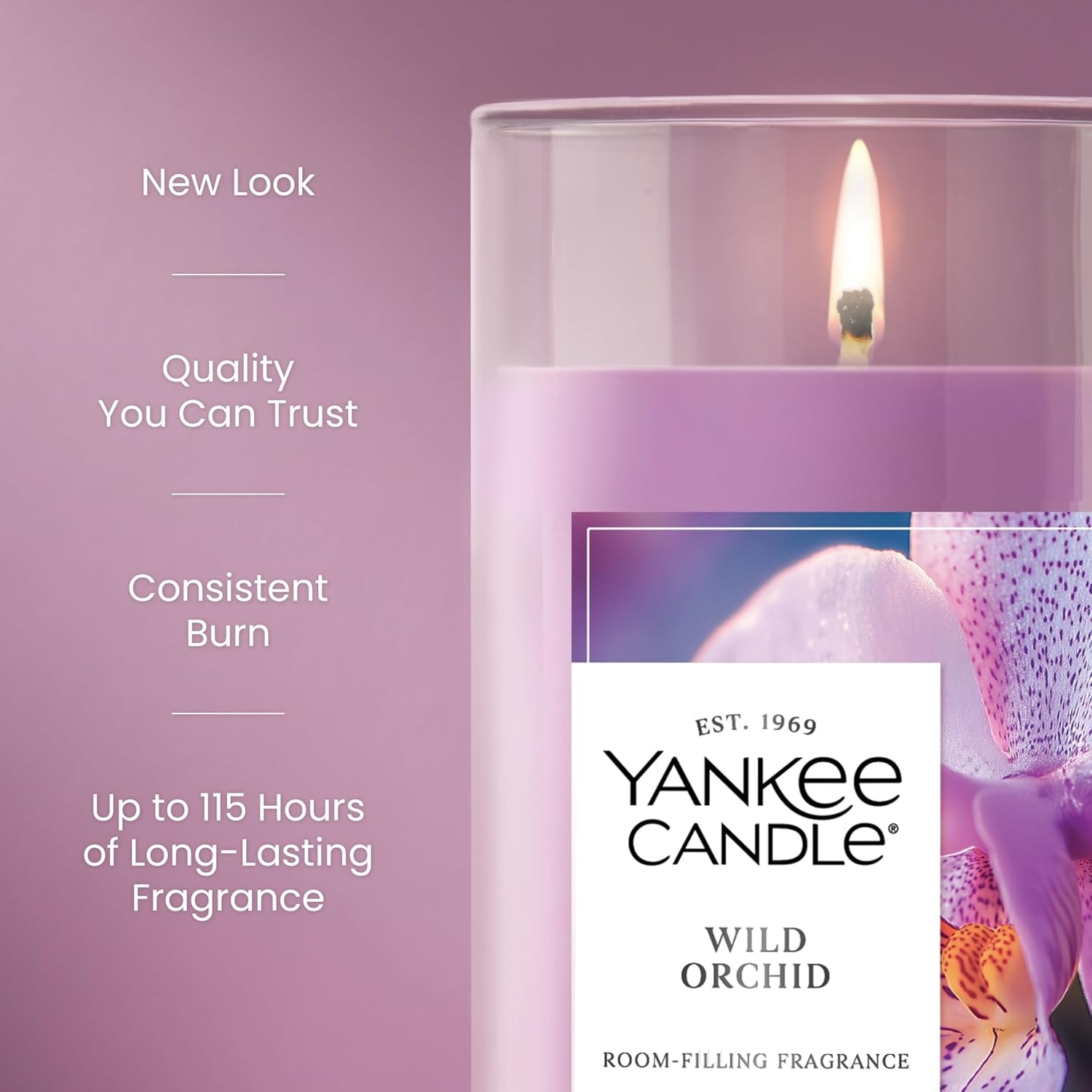 image:imageYankee Candle Iced Berry Lemonade Scented Candle 20oz Classic 2Wick Tumbler with up to 80 Hour Burn TimeWild Orchid