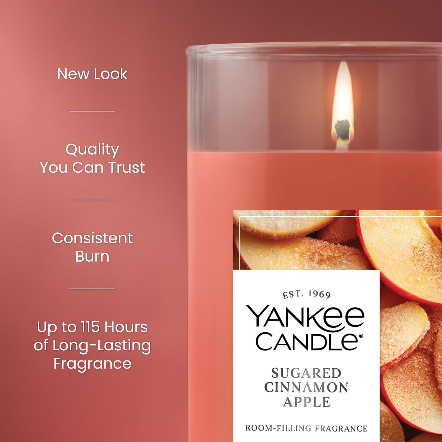 image:imageYankee Candle Large Tumbler Scented Candle with up to 80 Hour Burn Time Premium Plant Wax Blend for Consistent Burn 20 oz Tumbler Candle with Room Filling Fragrance Sugared Cinnamon AppleSugared Cinnamon Apple