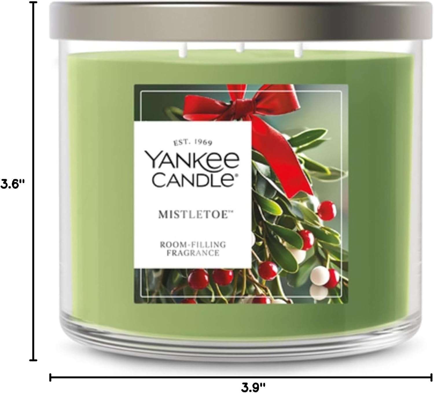image:imageYankee Candle Large Tumbler Scented Candle with up to 80 Hour Burn Time Premium Plant Wax Blend for Consistent Burn 20 oz Tumbler Candle with Room Filling Fragrance Balsam amp CedarMistletoe