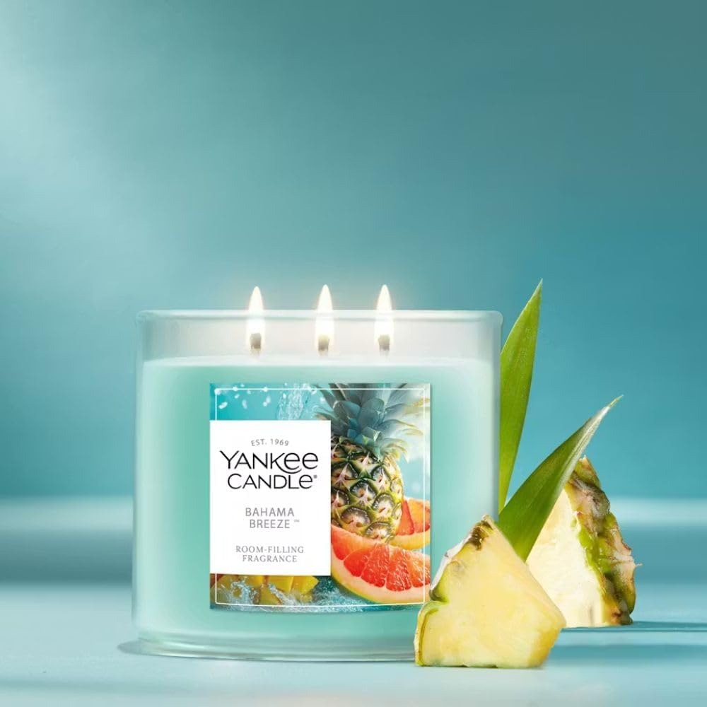 image:imageYankee Candle Large Tumbler Scented Candle with up to 80 Hour Burn Time Premium Plant Wax Blend for Consistent Burn 20 oz Tumbler Candle with Room Filling Fragrance Tangerine amp VanillaBahama Breeze