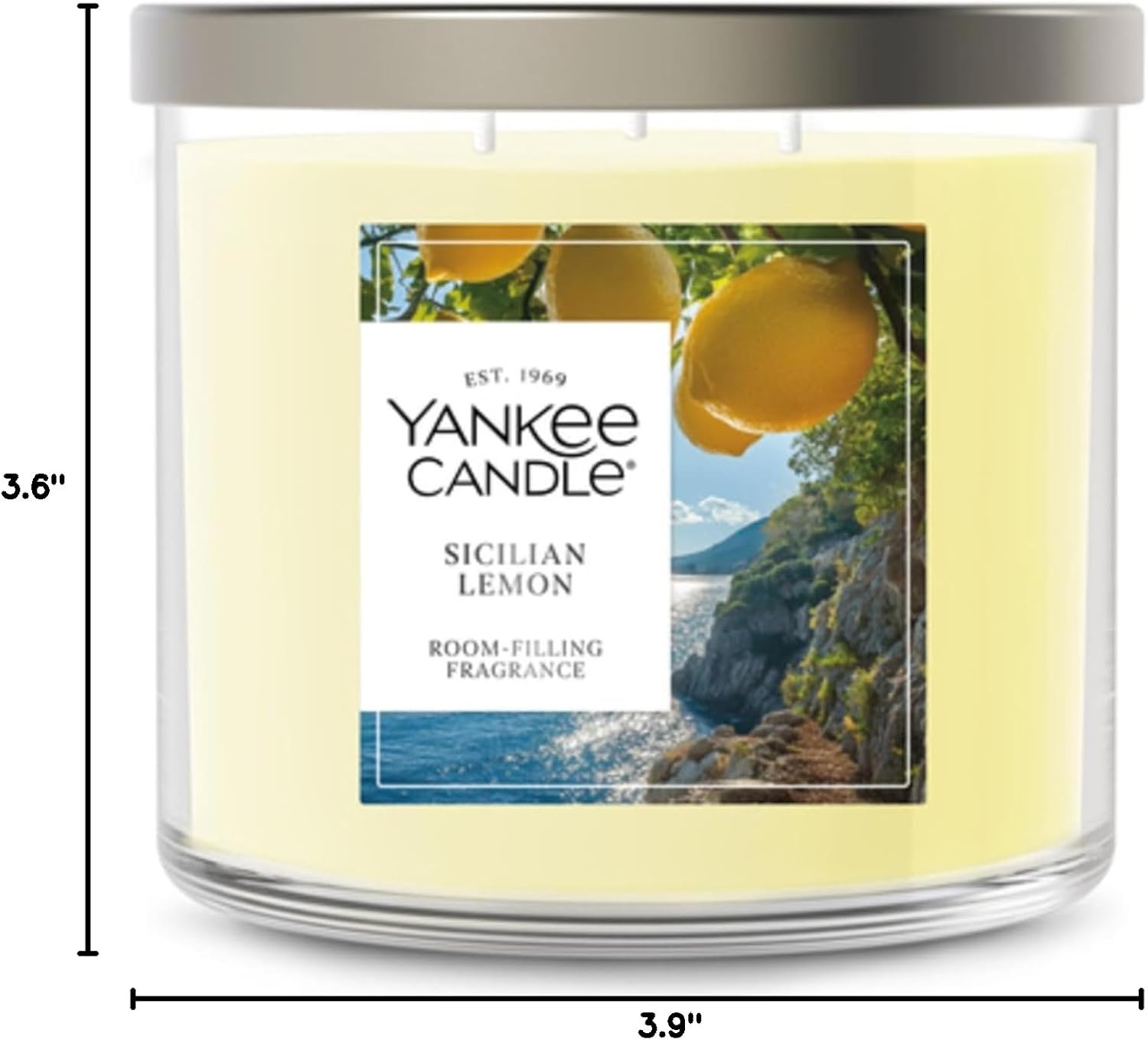 image:imageYankee Candle Large Tumbler Scented Candle with up to 80 Hour Burn Time Premium Plant Wax Blend for Consistent Burn 20 oz Tumbler Candle with Room Filling Fragrance Tangerine amp VanillaSicilian Lemon
